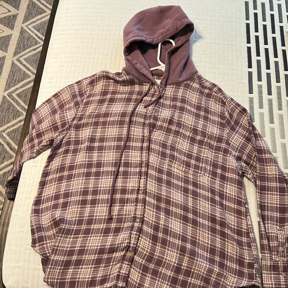 American eagle flannel with hood